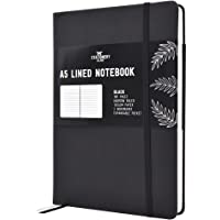 Stationery Island Cuaderno Alineado A5 - Negro. Forrado Journal De Tapa Dura con 180 Páginas y Papel Premium de 120 gsm…